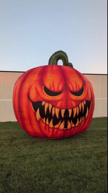 Make your yard the talk of the neighborhood with this exclusive 15FT Giant Inflatable Pumpkin Decoration! Bright, cheerful, and perfect for welcoming guests to your Halloween celebration.
