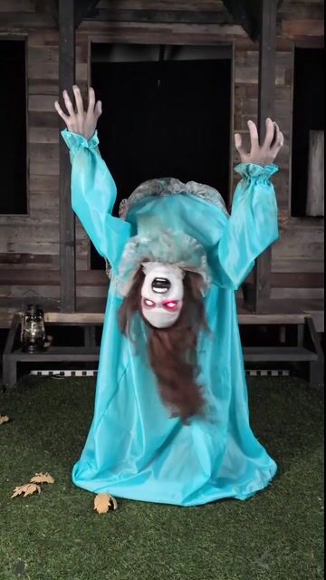 Meet Sadie the Broken Lady—she doesn’t crawl, she scuttles. This bone-chilling animatronic moves with eerie sounds and jerky, unnatural motions. Perfect for haunted houses or horror fans looking to truly terrify their guests this Halloween.