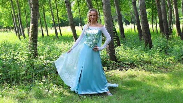 Become your favorite icy queen this Halloween when you grab this stunning and exclusive Women's Premium Disney Frozen Elsa Costume for your next event!